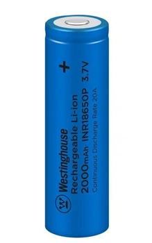 Аккумулятор високострумовий літій-іонний Westinghouse Li-ion INR18650, 3,7V, 2000mAh, 10С