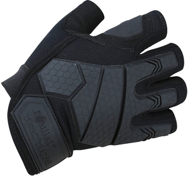 Тактичні рукавички Kombat Alpha Fingerless Tactical Gloves Чорні XL (kb-aftg-blk-xl)