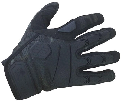 Тактические перчатки Kombat Alpha Tactical Gloves Мультикам Черные S (kb-atg-btpbl-s)