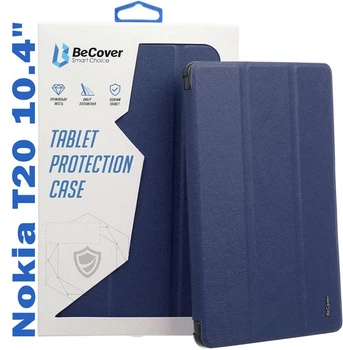 Чохол книжка BeCover PU Smart для Nokia T20 10.4" Deep Blue (708042)