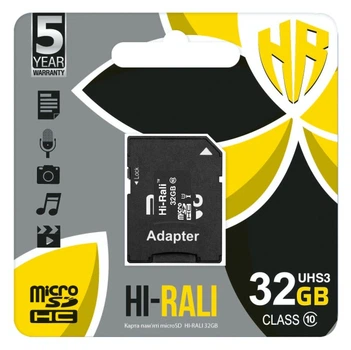 Карта памяти Hi-Rali 32GB Class 10