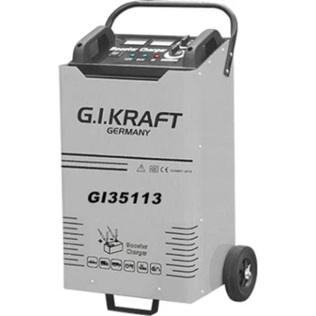Пуско-зарядное устройство G.I.KRAFT 12/24V, 1500A, 380V, аварийный старт автомобилей