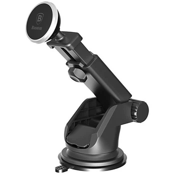 Автомобильный магнитный держатель Baseus для смартфона Solid Series Telescopic Magnetic Silver (SULX-0S)