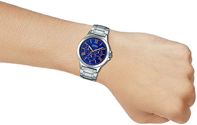 Наручные часы Casio MTP-V300D-2AUDF Синие с серебристым