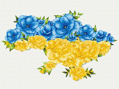 Алмазная Мозаика SHLab Цветущая Украина Вышивка Камнями SH-30521 40x30 см (Полная Выкладка) (30521)