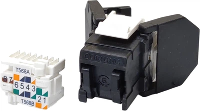 Модуль Corning RJ45 UTP кат. 6 самозажимной KeyStone Черный (FQ100031266)