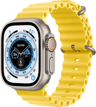 Smartwatch Apple Watch Ultra GPS + Cellular 49mm Titanium Case with Yellow Ocean Band (MNHG3)
