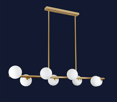 Люстра з кульок в стилі модерн 761J2023-8 BRONZE+WH