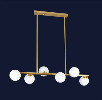Люстра з кульок в стилі модерн 761J2023-6 BRONZE+WH