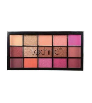 Палитра теней Technic Cosmetics 15 Colours Eyeshadow Palette - Hot Love 30 гр.