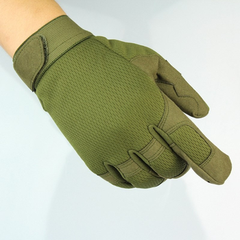 Перчатки мужские тактические текстильные размер L хаки цвета Код 68-0105