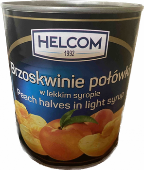 Персик Helcom половинки в сиропі 820г