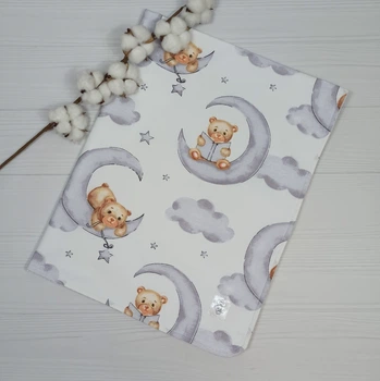 Непромокаемая пеленка многоразовая 80×100 для новорожденных a.l.babybox Медвежонок Разноцветные
