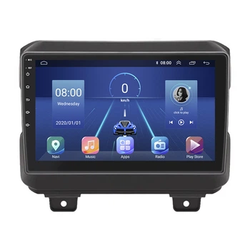 Штатная магнитола Lesko для Jeep Wrangler IV (JL) 2017-н.в. экран 9" 4/64Gb 4G Wi-Fi GPS Top Джип
