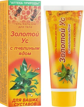 Гель-бальзам для тела "Золотой ус с пчелиным ядом" - Флора-Фарм 75ml (75ml) (931160-1184661-2)