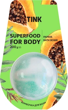 Бомбочка-гейзер для ванн Tink SuperFood for Body Papaya Bath Bomb 200g (200 г) (897824-810771-2)