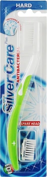 Зубная щетка Silver Care Plus Hard со сменной головкой Салатовая (8009315043384)