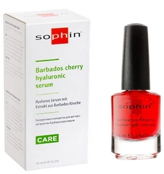 Сироватка для нігтів із екстрактом барбадоської вишні Sophin Barbados Cherry Hyaluronic Serum 12ml (12 мл) (718304-644294-2)