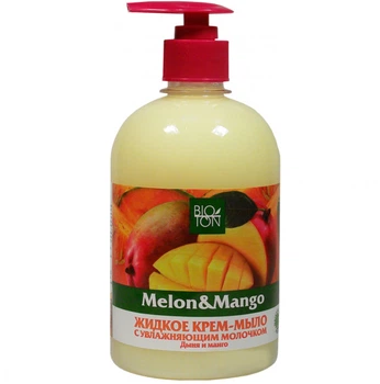 Жидкое крем-мыло "Дыня и манго" с увлажняющим молочком Bioton Cosmetics 1000ml (812295-733406-2)