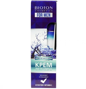 Крем після гоління "Зволожуючий" для чутливої ​​шкіри Bioton Cosmetics For Men 75ml (811698-734038-2)