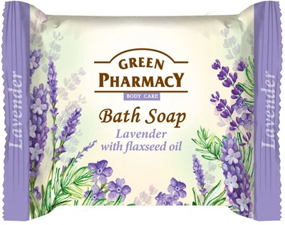 Туалетное мыло "Лаванда с льняным маслом" Green Pharmacy 100g (100 г) (654199-566936-2)