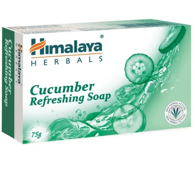 Освежающее огуречное мыло для жирной кожи Himalaya Herbals Refreshing Cucumber Soap 75g (229222-499551-2)