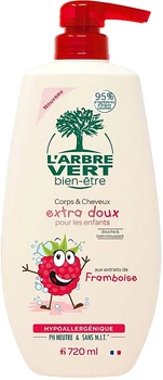 Крем-гель для душа детский с экстрактом малины L'Arbre Vert Cream Shower Gel 720ml (720ml) (878958-796234-2)