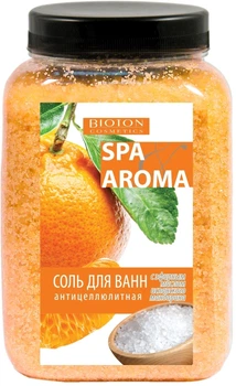 Антицеллюлитная соль для ванн с маслом испанского мандарина Bioton Cosmetics Spa Aroma 750g (877770-1073445-2)