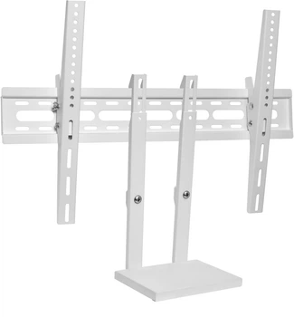 Комплект наклонный кронштейн для телевизора + полка для тюнера (VESA 600*400/40кг) 13w907mt Белый