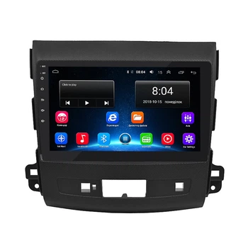 Штатная магнитола Lesko для Mitsubishi Outlander II Рестайлинг 2009-2013 экран 9" 2/32Gb/ Wi-Fi Optima GPS
