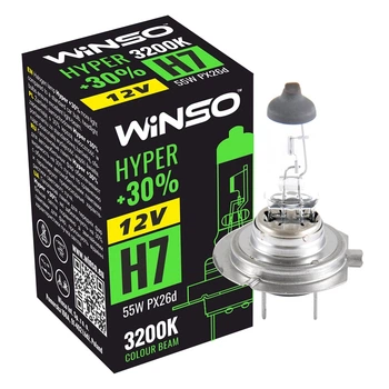 Галогеновая лампа Winso H7 12V 55W HYPER +30% 712700