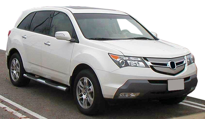 Боковые трубы (2 шт, нерж) для Acura MDX 2007-2013 гг