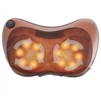 Массажная подушка для шеи и спины Massage Pillow MSPD-8-Brown