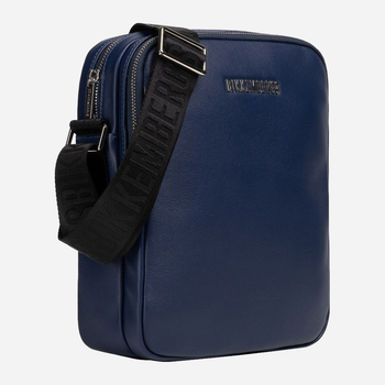 Сумка планшет чоловіча шкіряна Bikkembergs Bannon BKBO00049M Blue (8052579029755)