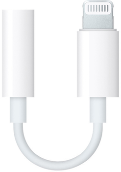 Adapter Apple Lightning - 3.5 mm biały (MMX62)