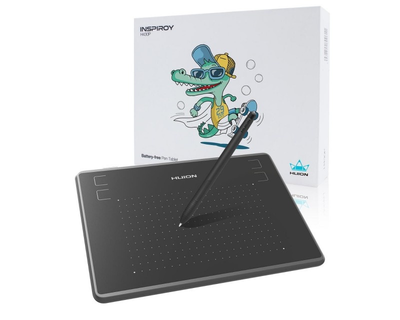 Графический планшет для рисования и игр Huion Inspiroy H430P, с перчаткой