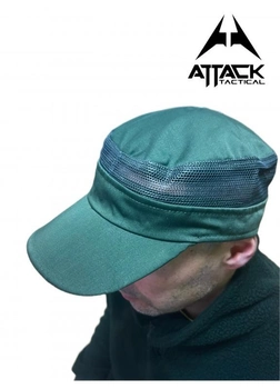 Зеленая кепка ATTACK 1020 (one size)