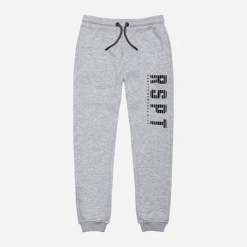 Детские теплые спортивные штаны-джогеры Minoti 11JOGGER 4 37281KID 80-86 см Серые (5059030928254)