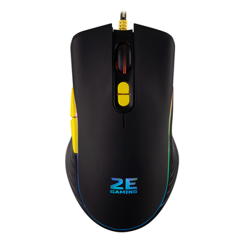 Мышка проводная игровая 2E GAMING MG300 RGB USB 800-6400 DPI с подсветкой Черный (2E-MG300UB)