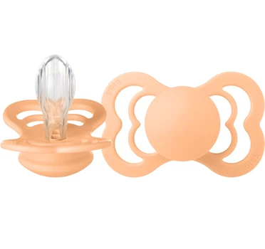 Ортодонтична пустушка BIBS Supreme Silicone Peach Sunset 6-18 міс. розмір 2