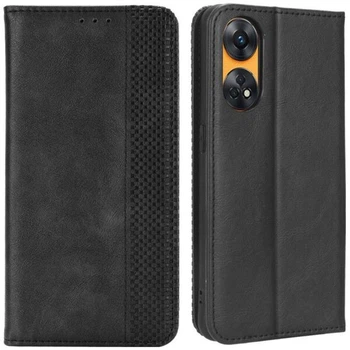 Чехол-книжка Deexe Retro Style для OPPO Reno8 T - Black