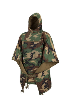 Пончо, Swagman Roll Poncho Helikon-Tex US Woodland Дощовик тактичний