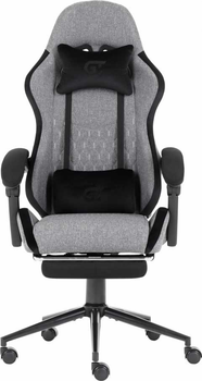 Кресло GT RACER X-2324 Fabric Gray/Black Suede