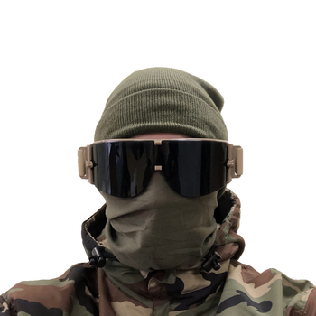 Тактичні маска-окуляри Daisy Койот Армійські окуляри