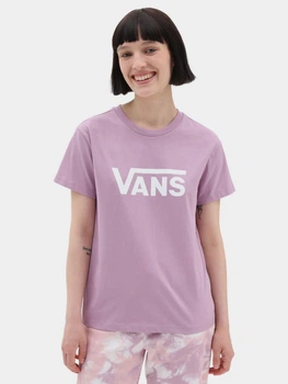 Футболка оверсайз жіноча Vans VN0A5HNMBE91 S Фіолетова (196570517748)