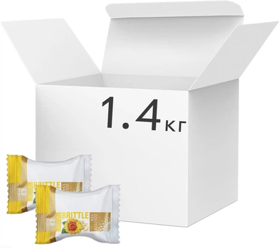 Упаковка цукерок Zolotoi Vek Грильяж Sunflower Brittle in glaze Соняшниковий 1.4 кг (4820026705569)