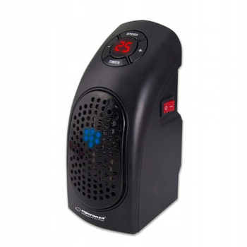 Тепловентилятор портативний в розетку Esperanza Handy heater 400 Вт (EHH007)