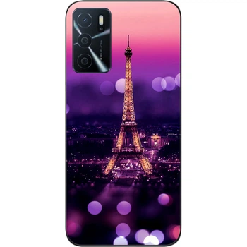 Силиконовый чехол SMTT для OPPO A16 / A16s с картинкой Париж ночью