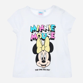 Дитяча футболка для дівчинки Disney Minnie WE0053 67 см Біла (3609086522016)