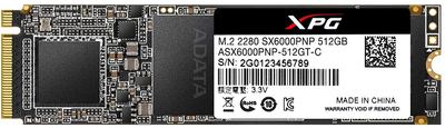 ADATA XPG SX6000 Pro 512GB M.2 2280 PCIe Gen3x4 3D NAND TLC (ASX6000PNP-512GT-C)